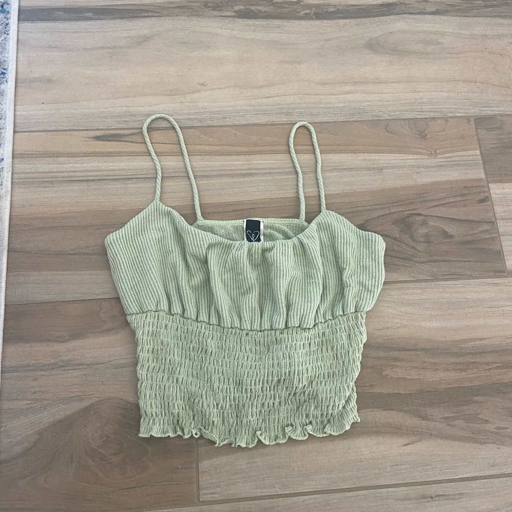Green tank top